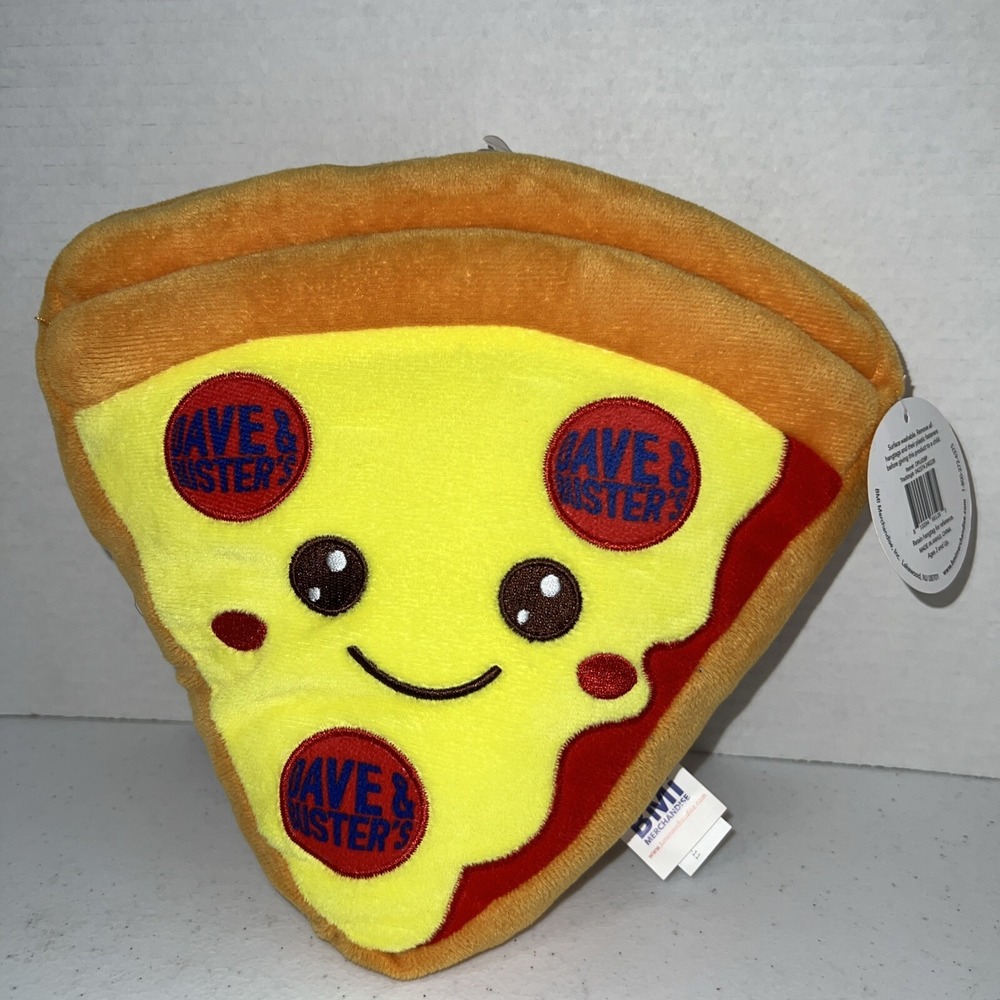 Dave And Busters Pizza Plush‎ 10" NWT - New W/ Tag Stuffed Toy Prize